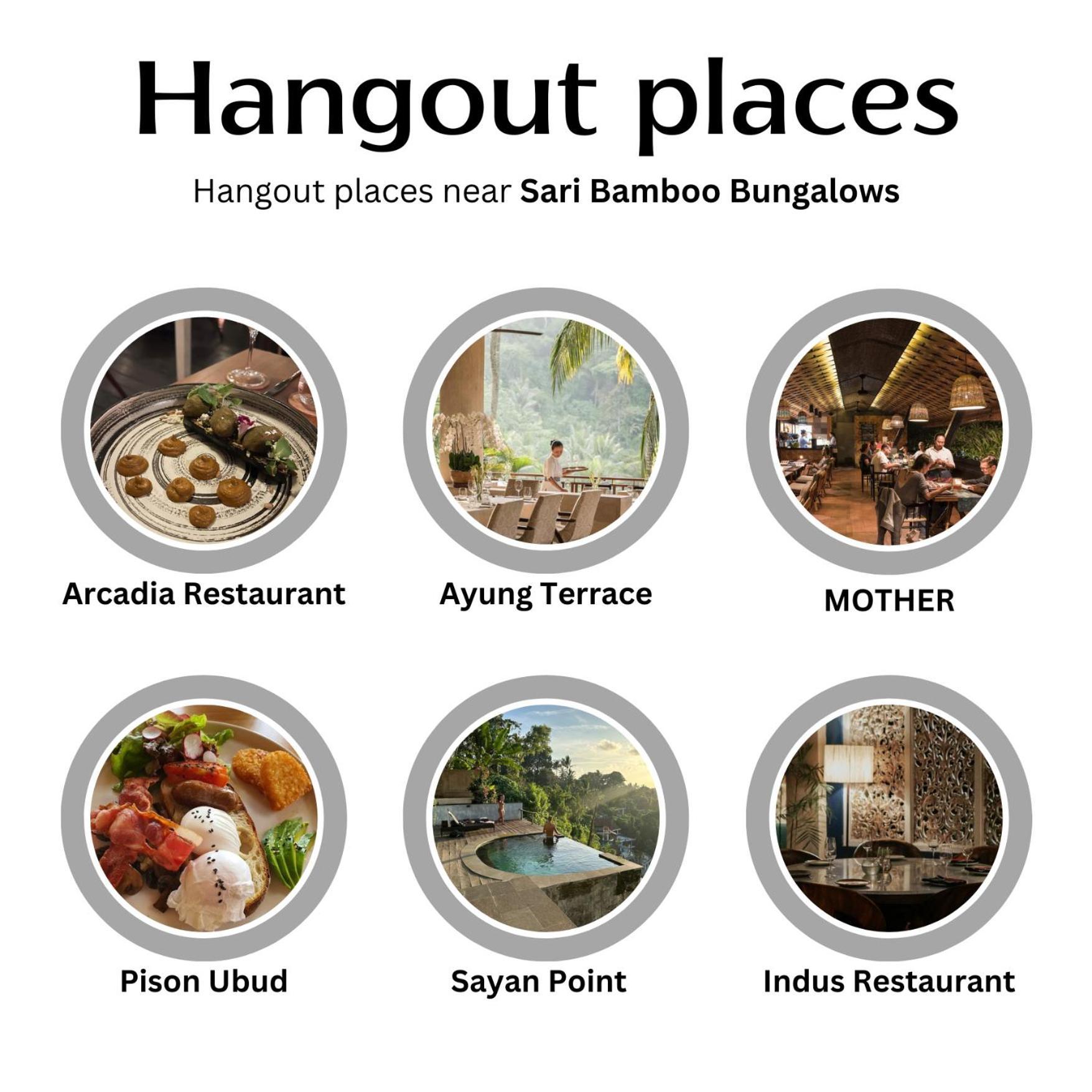 Sari Bamboo Bungalows Убуд Екстер'єр фото